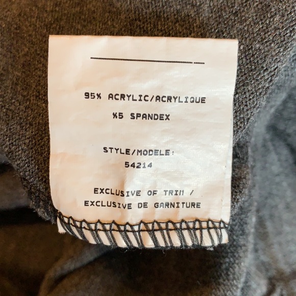 LANA LEE Gray Black Studded Tunic Sweater XL - Picture 7 of 8